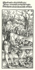 Desejos (gravura) de Hans (after) Burgkmair