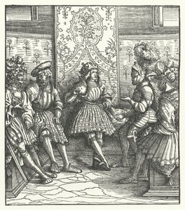 conselho de guerra francês de Hans (after) Burgkmair