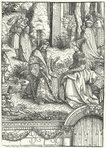 Maximiliano I, Santo Imperador Romano, e sua esposa Maria de Borgonha (gravura)