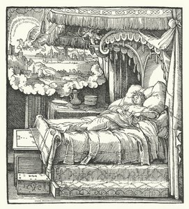 A Visão da Sibila (gravura) de Hans (after) Burgkmair
