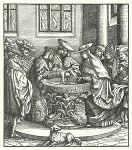 O baptismo do Arquiduque Maximiliano da Áustria de Hans (after) Burgkmair