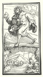 Madeira cortada de De Remediis Utriusque Fortunae (Remédios para a Feira da Fortuna e Falta) por Petrarca (gravura) de Hans (after) Burgkmair