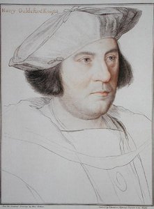 Retrato de Harry Guldeford (d.1532) gravado por Francesco Bartolozzi (1727-1815) 1792 (gravura) de Hans (after) Holbein the Younger