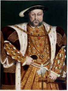 Retrato de Henrique VIII - de A.P. Holbein, v. 1543. de Hans (after) Holbein the Younger