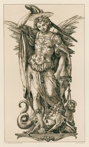 São Miguel (gravura) de Hans (after) Holbein the Younger