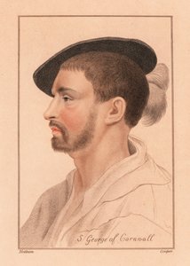 Simon George de Quocoute, Cornualha,1812 (gravura) de Hans (after) Holbein the Younger