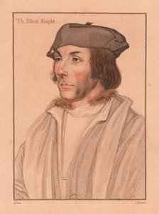 Sir Thomas Elyot, diplomata e estudioso inglês,1812 (gravura) de Hans (after) Holbein the Younger