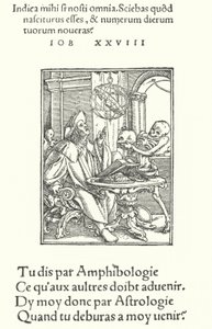 O Astrólogo (gravura) de Hans (after) Holbein the Younger