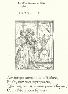 A Noiva e o Noivo (gravura) de Hans (after) Holbein the Younger