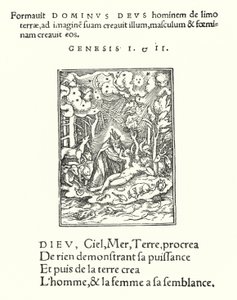 A Criação (gravura) de Hans (after) Holbein the Younger