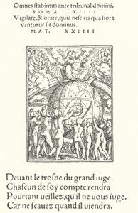 O Juízo Final (gravura) de Hans (after) Holbein the Younger