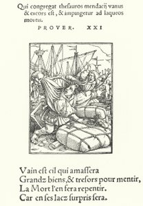 O Comerciante (gravura) de Hans (after) Holbein the Younger