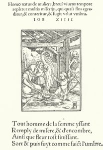 A Mãe e o Menino (gravura) de Hans (after) Holbein the Younger
