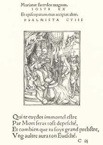 O Papa (gravura) de Hans (after) Holbein the Younger
