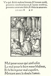 O Pregador (gravura) de Hans (after) Holbein the Younger