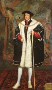 Thomas Howard, Terceiro Duque de Norfolk, Vestindo a coleira da liga (óleo sobre tela) de Hans (after) Holbein the Younger