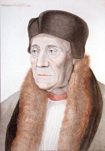 William Warham (1450-1532) gravada por Francesco Bartolozzi (1727-1815) de Hans (after) Holbein the Younger