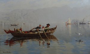 Porto de Bergen (óleo sobre tela)