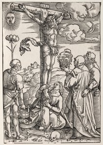 Cristo na Cruz com Maria, São João, Maria Madalena e Santo Estêvão de Hans Baldung