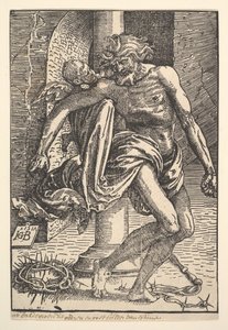 Cristo com os instrumentos de tortura apoiados por um anjinho, 1517. de Hans Baldung