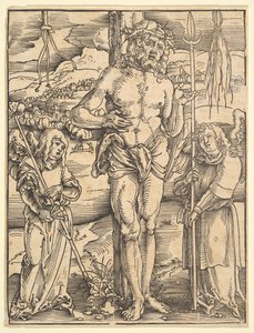 Homem das Dores, do espelho Paixão de nosso Senhor Jesus Cristo, 1507. de Hans Baldung