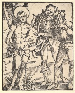 Martírio de São Sebastião com dois homens de besta. de Hans Baldung