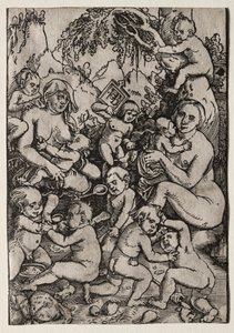 As duas mães. de Hans Baldung
