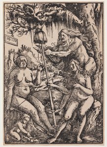 As três Parcas Láquesis, Átropos e Cloto de Hans Baldung Grien