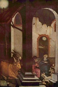 Alemão: O nascimento de Cristo Natividade de Hans Baldung Grien