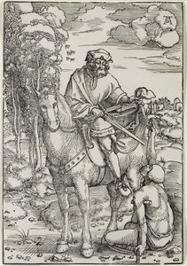 St. Martin compartilhando seu manto de Hans Baldung Grien