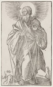 São Tomé, de "Os grandes apóstolos", c.1519 (xilogravura) de Hans Baldung Grien