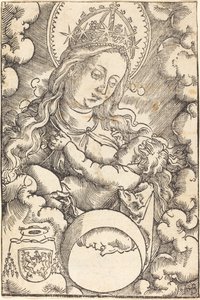 Virgem e Menino nas Nuvens de Hans Baldung Grien