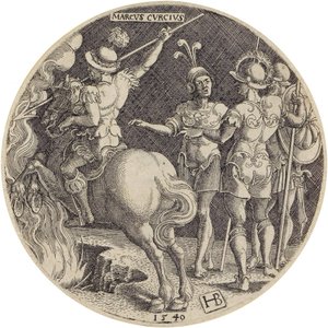 Marco Cúrcio de Hans Brosamer