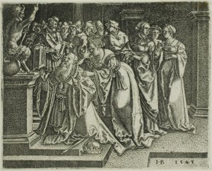 Salomão adorando os ídolos de Hans Brosamer