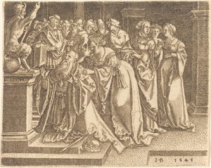 Salomão adorando ídolos de Hans Brosamer