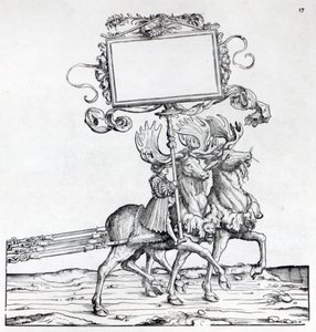 Cena da Procissão Triunfal de Maximiliano, c.1516-18 (xilogravura) de Hans Burgkmair