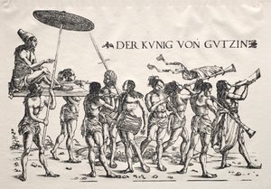 O rei de Cochim. de Hans Burgkmair