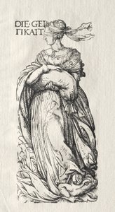 Os Sete Vícios: Avareza, c. 1510 de Hans Burgkmair