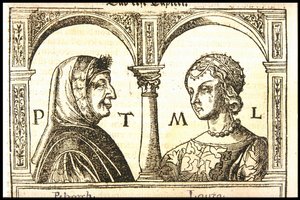 Petrarch e Laura, ca. 1545.