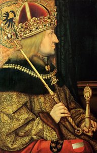 Retrato de Frederico III 1415-1493, Sacro Imperador Romano, final do século XV