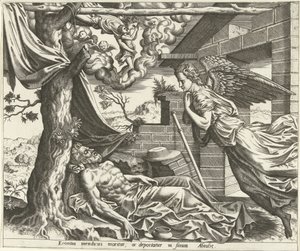 A Morte de Lázaro A História de Lázaro e o Homem Rico (título da série) de Hans Collaert (I) (possibly)