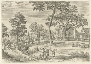 Vista de Eggevoort
Eggevoort (título sobre o objecto)
Faces à volta de Bruxelas (título da série) de Hans Collaert (I)