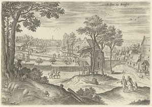 Vista de Ixelles
Ixelles perto de Bruxelas (título sobre o objecto)
Vistas de Bruxelas (título da série)