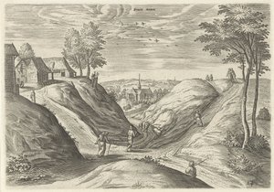 Vista de Geada Acima da frente (título no objeto) Pontos turísticos da área de Bruxelas (título da série)