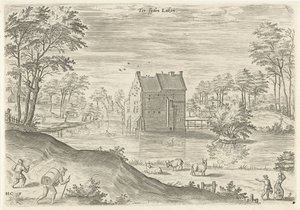 Vista do Castelo de Coensborg em Laken
Lado de Laeken (título sobre o objecto)
Vistas das proximidades de Bruxelas (título da série)