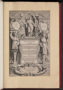 Página de título para a Bíblia Sagrada de Hans Collaert the Younger after Sir Peter Paul Rubens