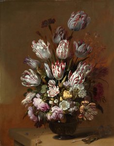 Natureza morta com flores, 1639. de Hans Gillisz. Bollongier