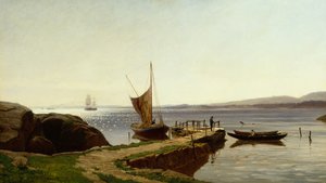 Cais de Hvaler de Hans Gude