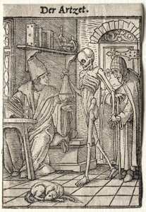 Dança da Morte: O Médico. de Hans Holbein