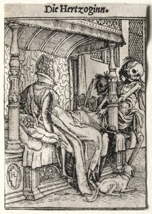 Dança da Morte: A Duquesa. de Hans Holbein